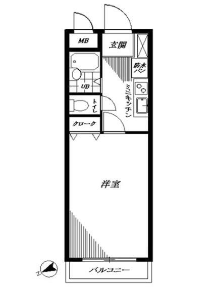 ラコスタ新丸子II(1K) 3階の内観