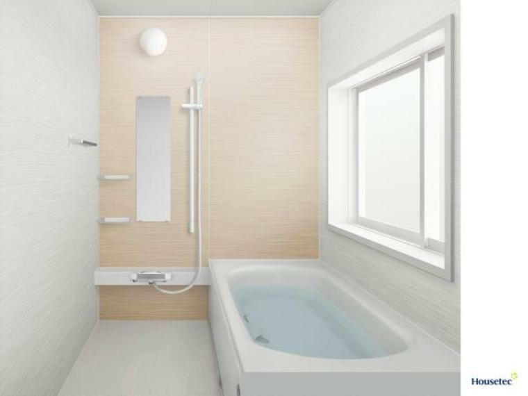 【同仕様写真】【同仕様写真】浴室はハウステック製の新品のユニットバスに交換します。足を伸ばせる1坪サイズの広々とした浴槽で、1日の疲れをゆっくり癒すことができますよ。