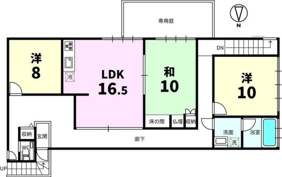 レヂオンス久米川パート5(3LDK) 1階の内観