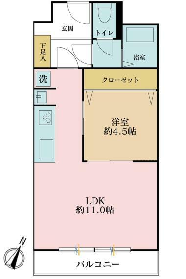 上野毛マンション(3LDK) 7階の間取り図