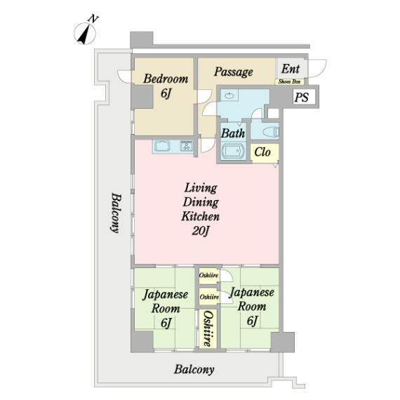 80m2以上の広々とした間取り！