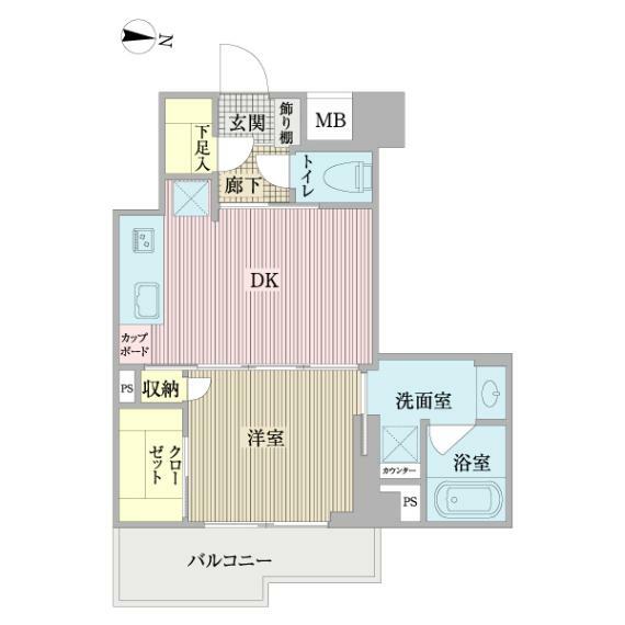 ベルクレール神楽坂(1DK) 3階の内観