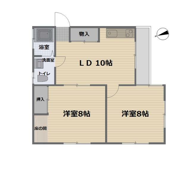 鹿嶋市大字和(2LDK)の内観