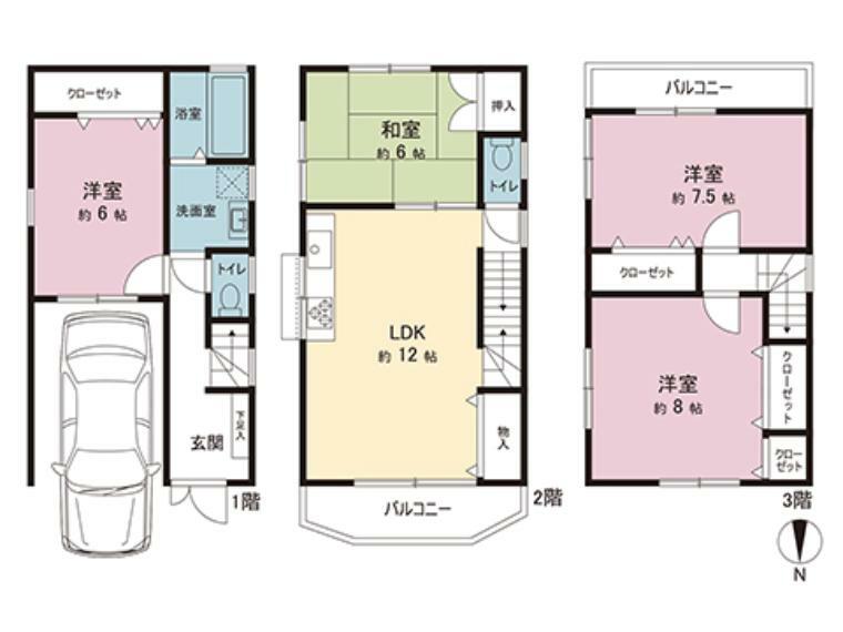 間取図です。図面と異なる場合は現況を優先させていただきます。