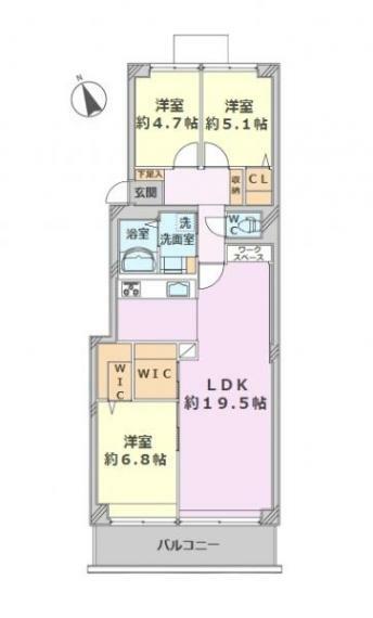 ■最上階9階部分の南西向き住戸で陽当り・眺望良好■専有面積:80.80平米の3LDKファミリータイプ