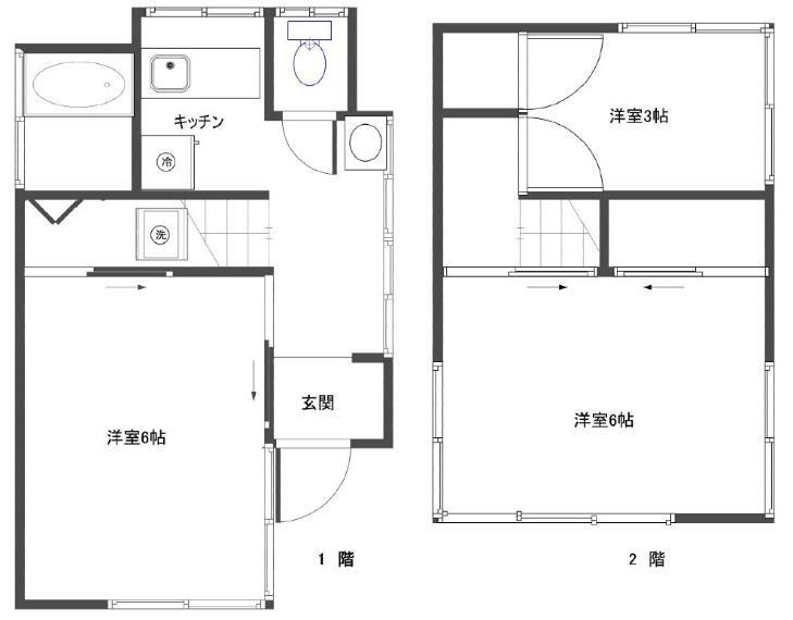 市川市南八幡1丁目(3K)の内観