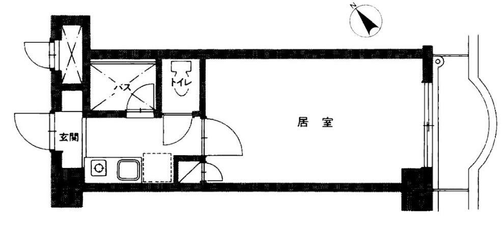 オッコーコスタ高鍋(1K) 2階の間取り図