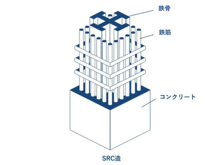SRC構造の10階建てマンション。