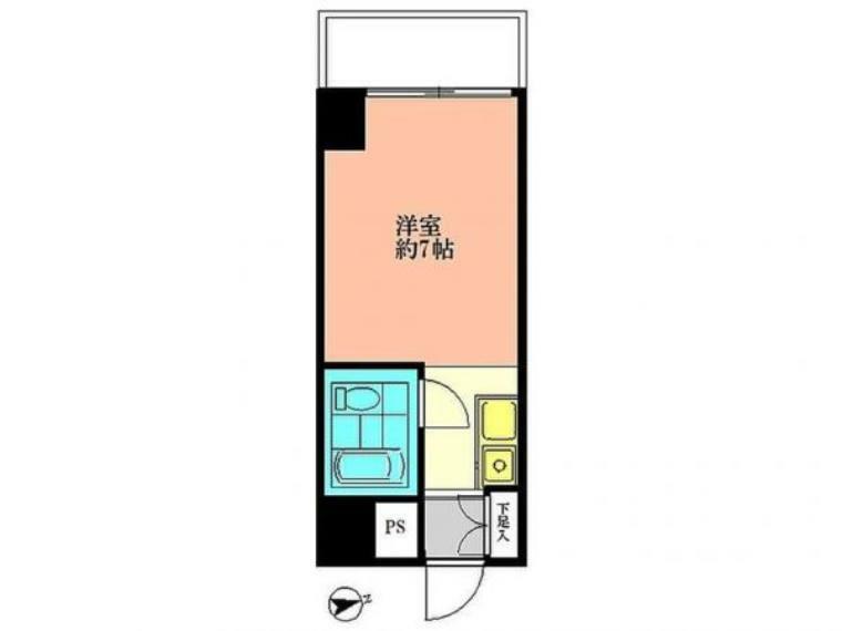 セントヒルズ白山(1R) 4階の間取り図