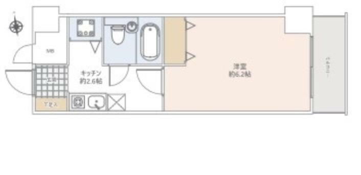 グランドメゾン桜丘(1K) 1階の間取り図