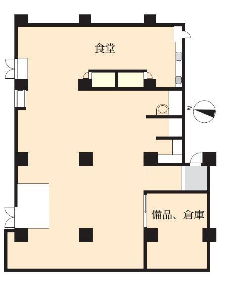 八王子スカイマンション(1R) 1階の間取り図
