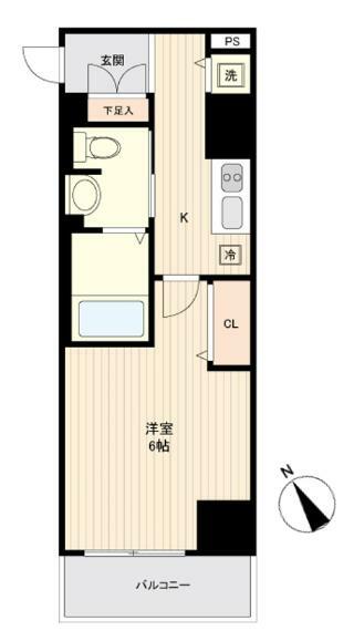 セオリー大阪フルール(1K) 3階の内観