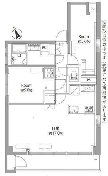ニュー井の頭マンション(2LDK) 10階の間取り図