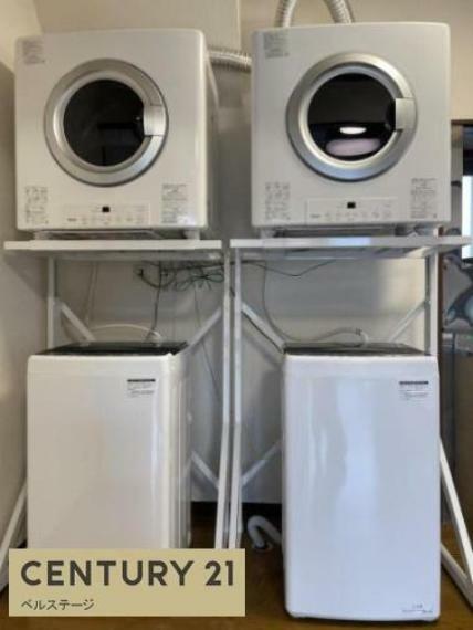洗濯機と乾燥機設置