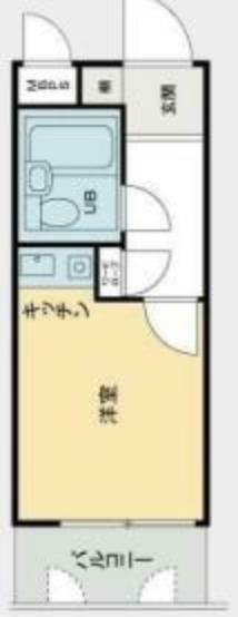 ユースフル笹塚(1K) 2階の間取り図