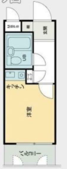 ユースフル笹塚(1R) 2階の間取り図