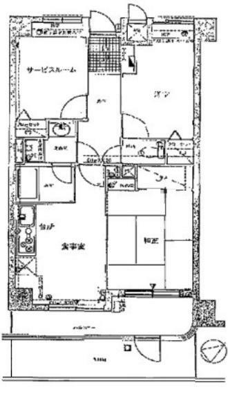 ライオンズマンション久喜南(3LDK) 1階の間取り図