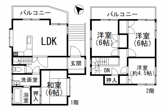 熱海市上多賀(4LDK)の内観