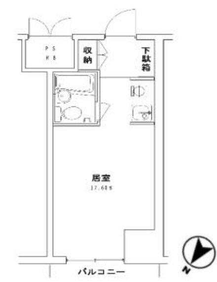 ル・グラン元町(1R) 8階の間取り図