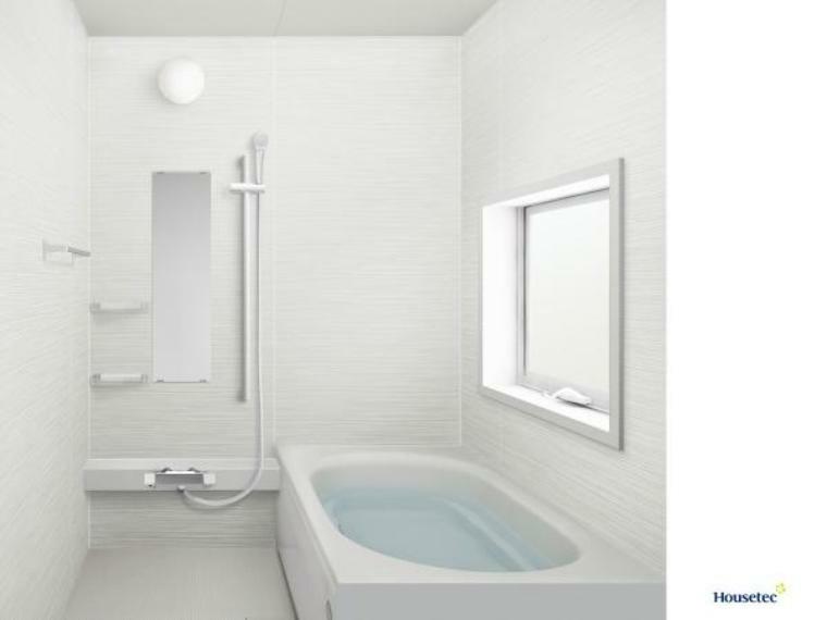 （同仕様写真）浴室は、ハウステック製の新品のユニットバスに交換します。自動湯張り・追い焚き機能付きで、いつでも温かいお湯につかれます。残業帰りの旦那様の強い味方ですネ。