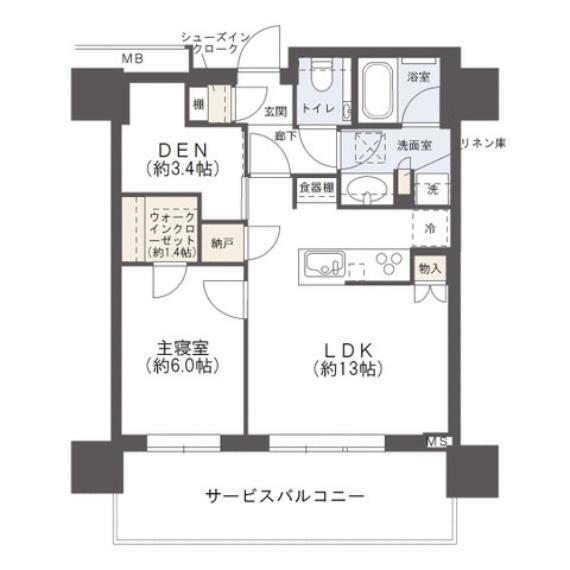 ザ・ヨコハマフロントタワー(1LDK) 29階の間取り図