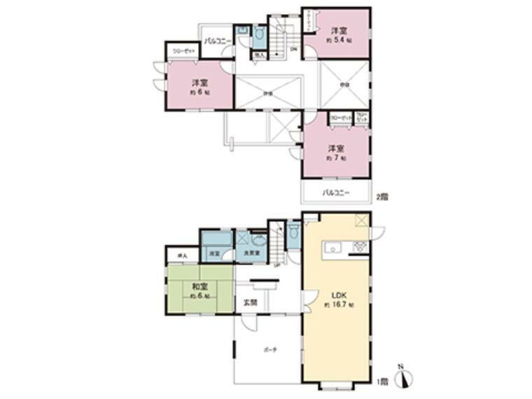 間取図です。図面と異なる場合は現況を優先させていただきます。