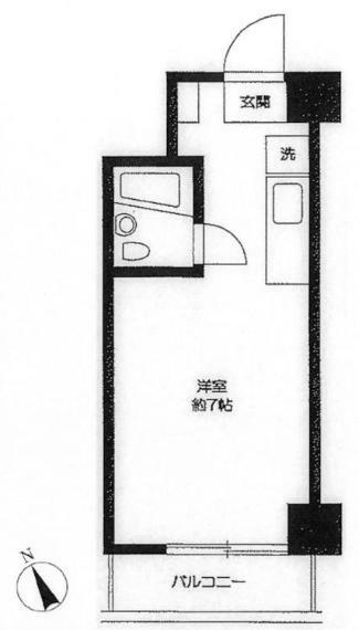 東池袋パレス(1R) 4階の間取り図