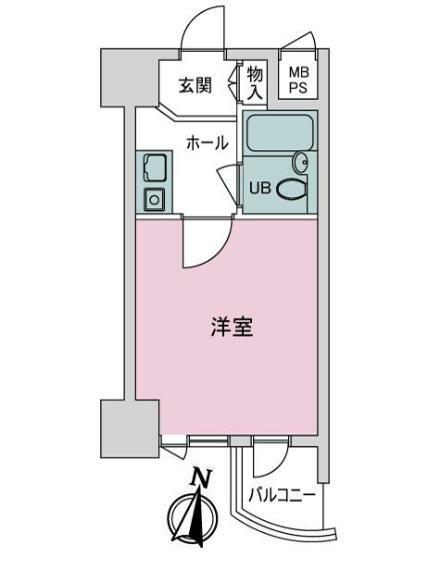 ライオンズマンション丸の内第5(1K) 7階の間取り図