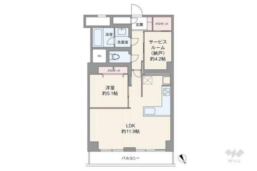 麻布東町マンションの間取り