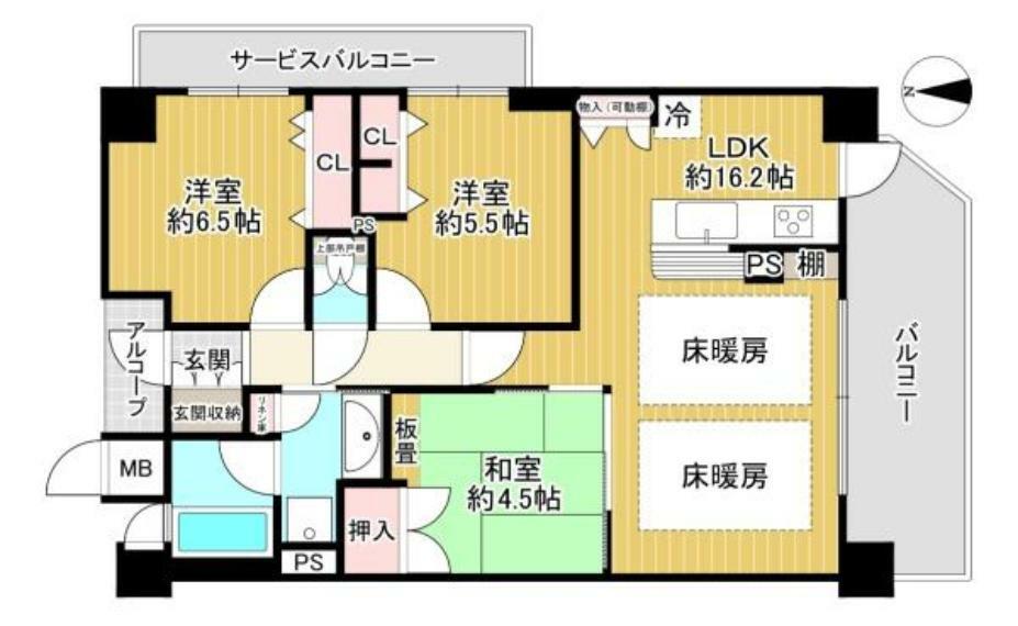 プレサンスロジェ古川橋の間取り