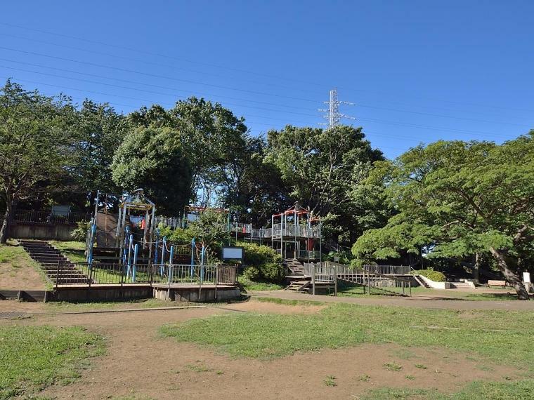 岸根公園（桜の名所として知られていますが、広場、遊具、そして緑の多い園内をぐるりと散歩道があり一年中楽しめる公園です。）