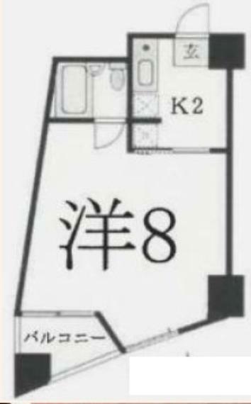 日興パレス池袋(1K) 8階の間取り図