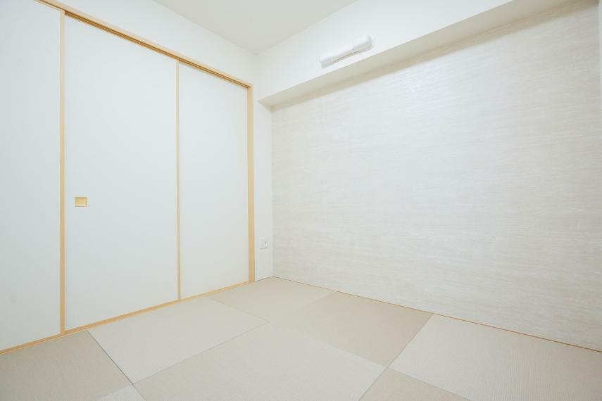 琉球風畳（半畳畳）の和室は小さなお子様のお世話に大活躍