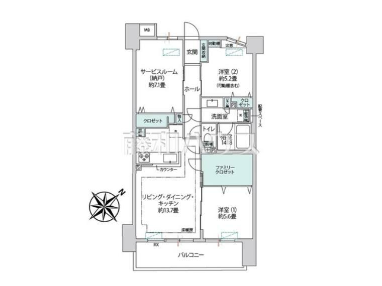 間取図　【レーベンハイム西所沢ステーションフロント】