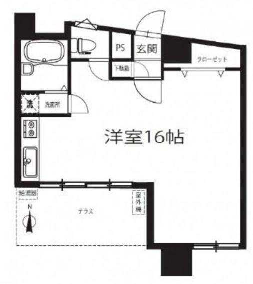 関町ファミリーマンション(1R) 1階の内観