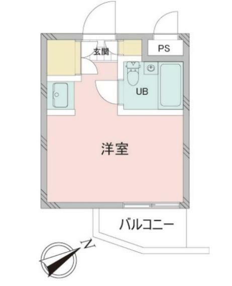 トップ早稲田(1R) 4階の間取り図