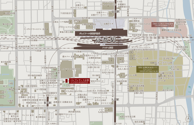 ※1:株式会社建設データバンク<BR />※2:京都市立芸術大学<BR />※掲載の情報は2023年11月時点のものです。＜現地案内図＞
